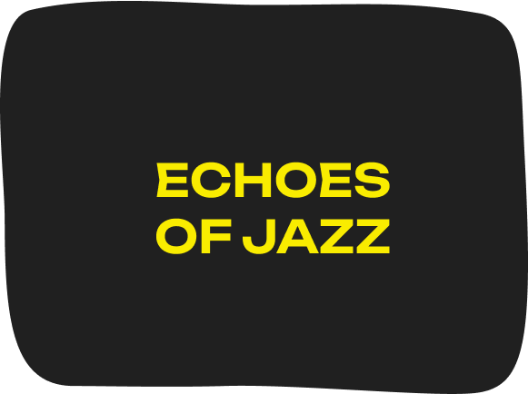 Echoes of jazz logo (negatief)